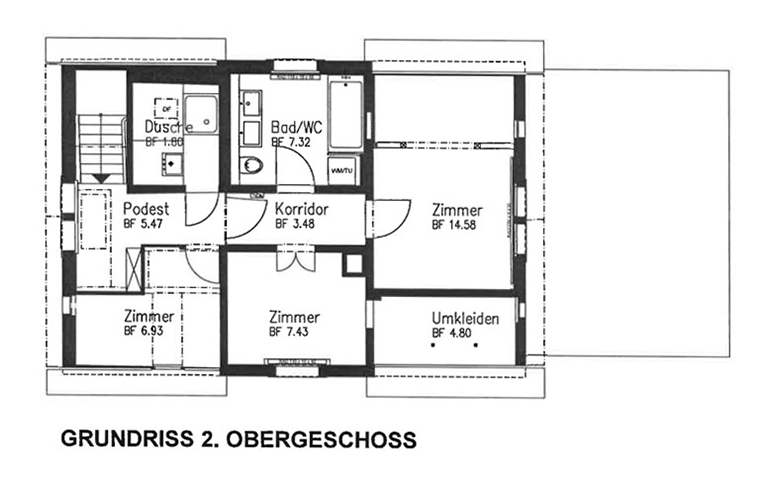 Grundrissplan 2.OG